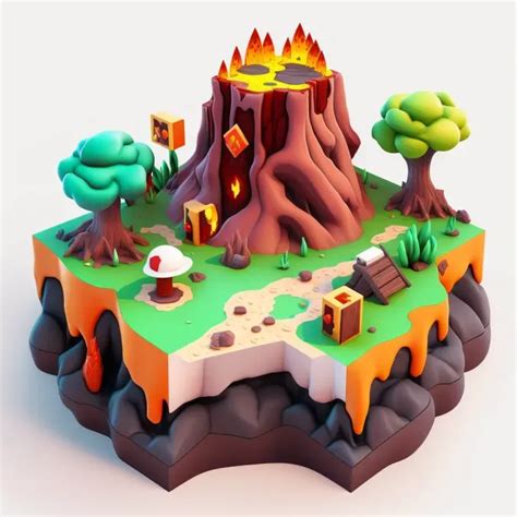 Beautiful 3D Game Levels Nft Designers Midjourney Prompt | PromptBase