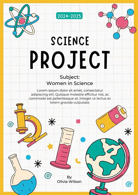 Physics Project Front Page Design Science Project Cover Page Design – NBKomputer