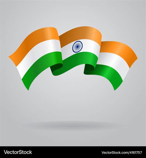 Indian waving flag Royalty Free Vector Image - VectorStock