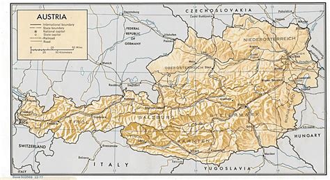 Mapas Imprimidos de Austria con Posibilidad de Descargar