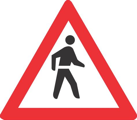 Pedestrians road sign (W307) | Safety Sign Online