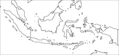 Peta Indonesia Hitam Putih Gambar HD Lengkap dan Keterangannya