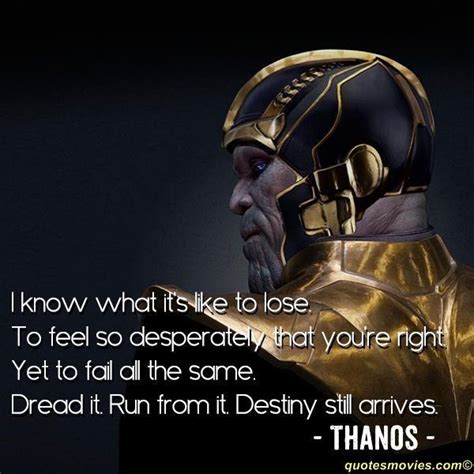 Thanos Reality Quote - ShortQuotes.cc