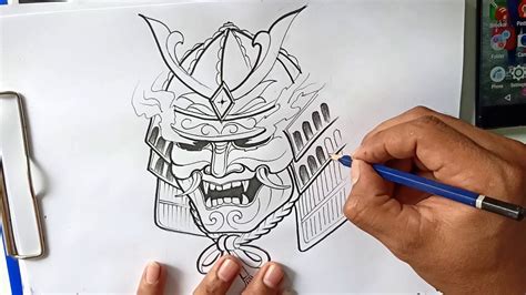 how to draw a samurai helmet step by step - wheeloftheodorusart