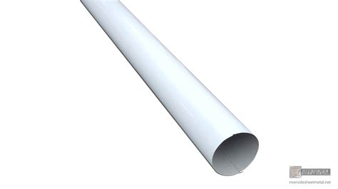 Plain round aluminum gutter downspout - 2", 3", 4", 5", 6" and custom sizes