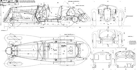 Alfa Romeo 8C 2900B 1938 Blueprint - Download free blueprint for 3D modeling | Alfa romeo 8c ...