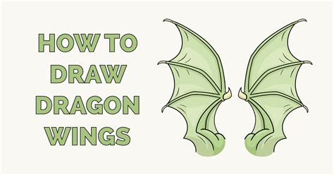 How to Draw Dragon Wings - Really Easy Drawing Tutorial