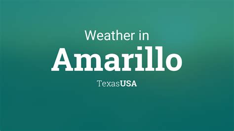 Weather for Amarillo, Texas, USA