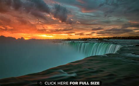 Niagara Falls In Canada Sunset 4K wallpaper | Chutes du niagara ...