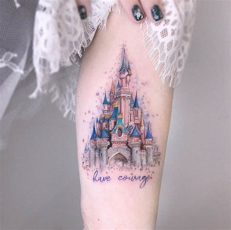 disney castle tattoo watercolor - costaricafamilyvacationpackagesq1