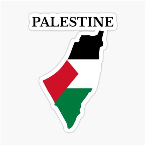 "Palestine Map Flag" Sticker for Sale by marosharaf | Redbubble