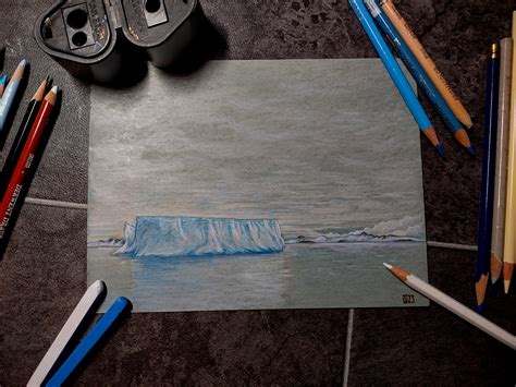 Iceberg colored pencil :: Behance