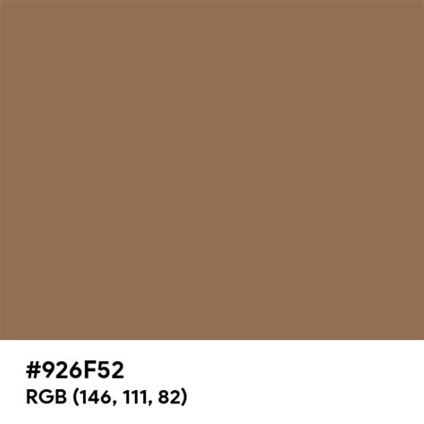 Forest Brown color hex code is #926F52