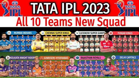 IPL 2023: Expected Playing 11 and Full Squad List of All 10 Teams in IPL 2023