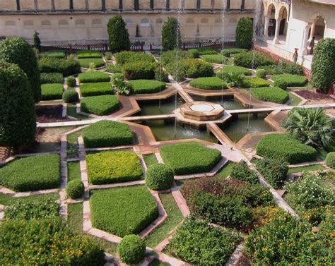 ** Amber Palace Gardens, India. Garden landscape design, Small garden landscape, Garden