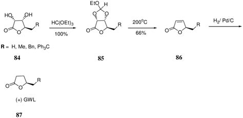 Scheme 21: Synthesis of (+)- -butyrolactone developed by Camps and... | Download Scientific Diagram