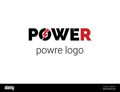 power logo design template Stock Vector Image & Art - Alamy