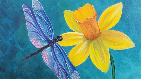 Dragonfly Acrylic Painting