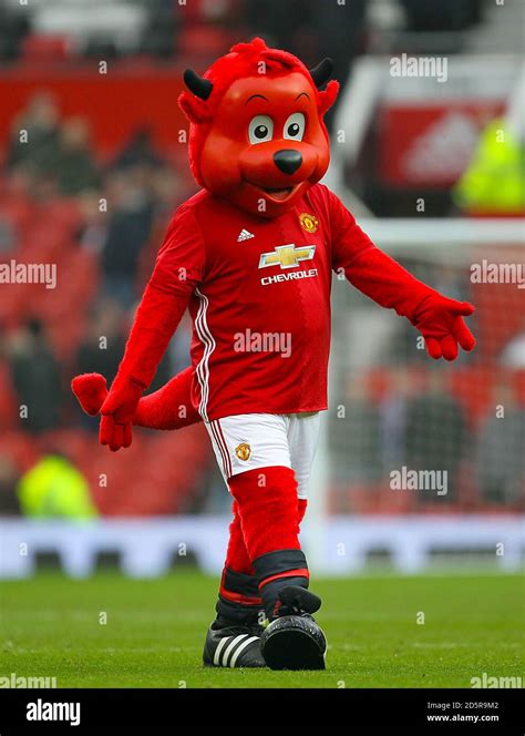 Manchester United Mascot Fred the Red Stock Photo - Alamy