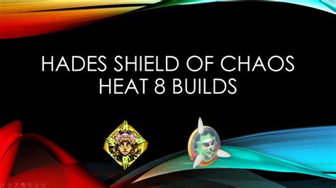 Hades Heat 8 Builds, Shield of Chaos Build Guide - Easiest Build to Win With (EP2) - Hades game ...