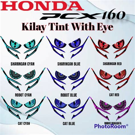 Honda PCX 160 Kilay Tint with Eye Accessories / Honda PCX 160 ...