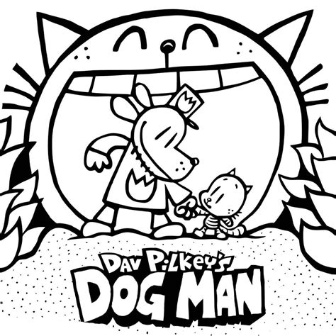 Petey Dog Man Pages Coloring Pages