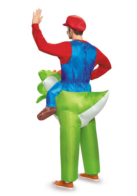 Mario Riding Yoshi Adult Costume