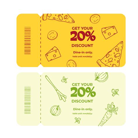 Restaurant Coupon Vector Template - Edit Online & Download Example | Template.net