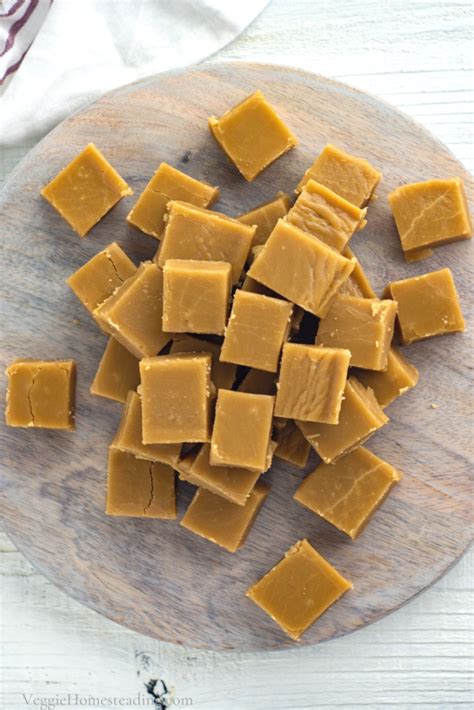 Easy Brown Sugar Fudge - Veggie Homesteading