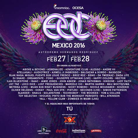 Listo el cartel de EDC México