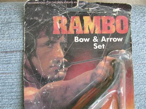 1985 Vintage RAMBO Bow & Arrow Headband Set LarGo Toys 19" Tall Mint In Package | #1794365866