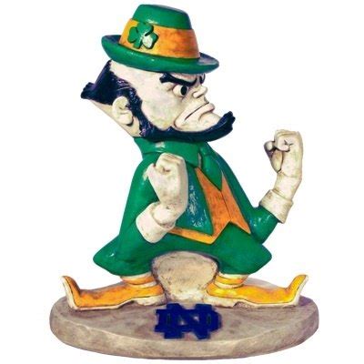 Notre Dame Leprechaun College Mascot Statue - Alsip Home & Nursery