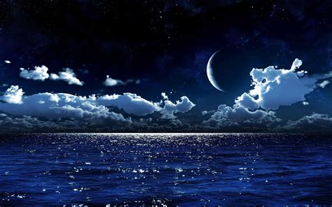 Moon and Sea Wallpapers - Top Free Moon and Sea Backgrounds - WallpaperAccess