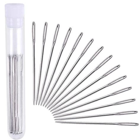 30pcs 5.2 cm Large-Eye Stitching Needles Hand Sewing Needles for ...