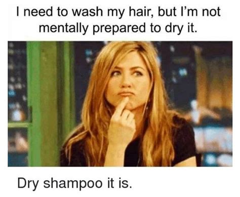 Memes About Dry Shampoo For When A Hair Wash Seems Like Too Much Effort in 2022 | Funny ...