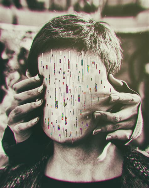 a girl with glitch face by shahabshahali on DeviantArt