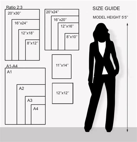 Helpful Photo Frame Size Conversion Chart | Picture frame sizes, Photo art frame, Photo frame wall