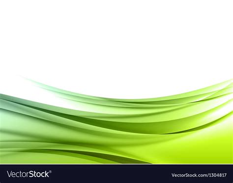 Abstract green wave background Royalty Free Vector Image