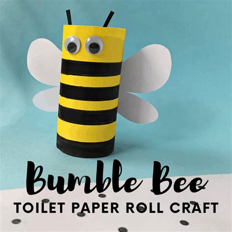 Toilet Paper Roll Bee Craft for Preschool | Bee crafts for kids, Bee ...