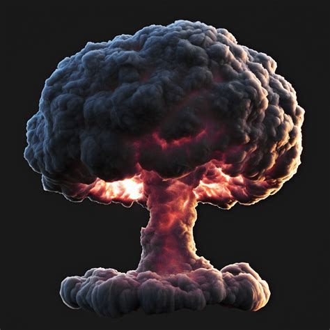 Nuclear Explosion 3D model | CGTrader