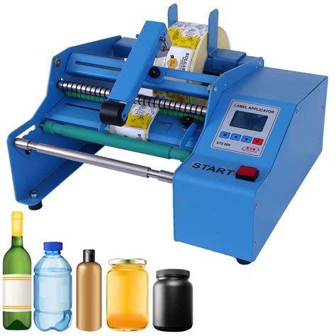 Buy Label Applicator Machine Semi Automatic, One and Two Labels Mode, Round Bottle Labeling ...