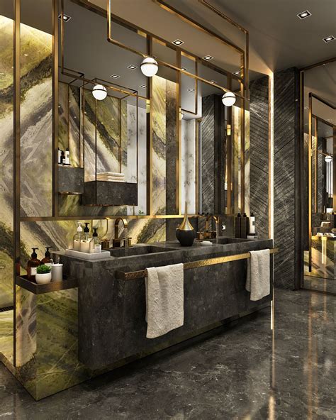 Luxury Black Marble Master Bathroom - canvas-insight