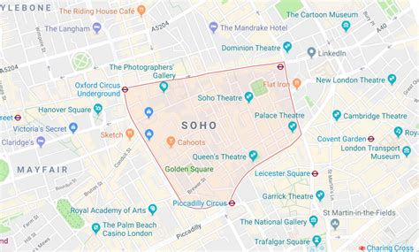 Soho Square London Map