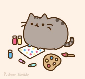 pusheen the cat pusheen art gif | WiffleGif