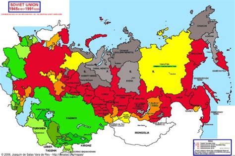 Hisatlas - Map of Soviet Union 1945-1991