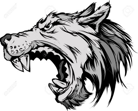 Wolf Face Clipart | Free download on ClipArtMag