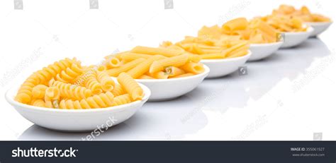 Dried Pasta Variety Shapes White Bowl Stock Photo (Edit Now) 355061927