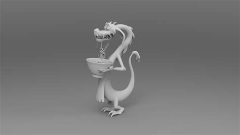 Mushu - Mulan fanart sculpt : r/ZBrush