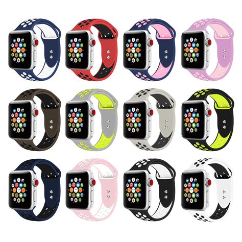 Giant Audio - Silicone Sport Band for Apple Watch Band 38mm 40mm 42mm 44mm, Replacement Strap ...