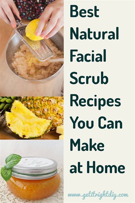 Super Easy All-Natural Facial Scrub Recipes You Can Make at Home ...